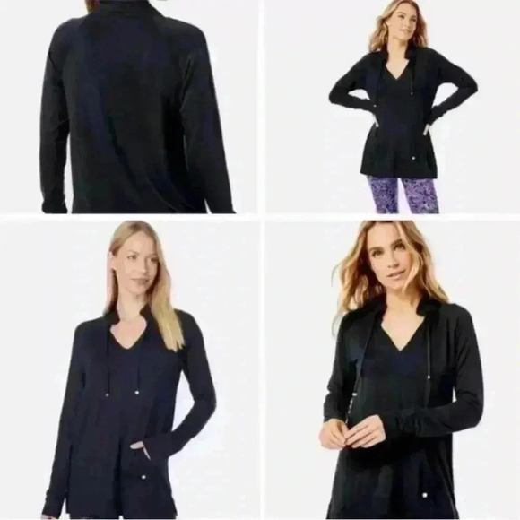 Lilly Pulitzer Cassi Popover Onyx Sz S Used MSRP Comfy Baggy Casual No Neck Tie - Picture 7 of 9